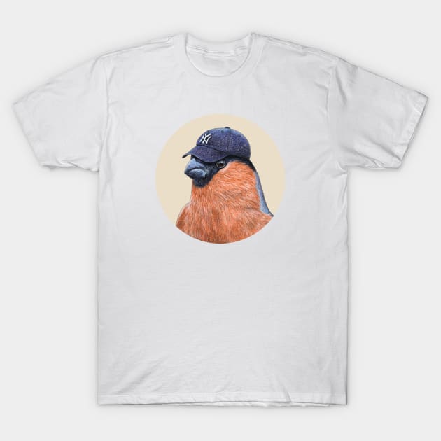 Eurasian bullfinch T-Shirt by Mikhail Vedernikov